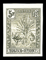 ** Madagascar: N°77a, 5f Noir. TTB   Cote: 270 Euros   Qualité: ** - Unused Stamps