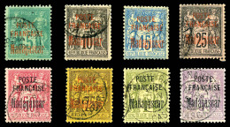 O Madagascar: N°14/22, Série De 1895, Les 9 Valeurs TB   Cote: 530 Euros   Qualité: O - Unused Stamps