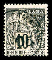 O Madagascar: N°1, 05 Sur 10c Noir Sur Lilas. TB (signé Calves)   Cote: 250 Euros   Qualité: O - Used Stamps