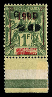 ** Guadeloupe: N°52a, Type "u": 40c Sur 1F Olive Bord De Feuille, Compo IV Case 48, Fraîcheur Postale,... - Ungebraucht