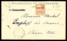 O Guadeloupe: N°24, 40c Alphée Dubois Sur Lettre Recommandée De St Claude à Destination De... - Covers & Documents