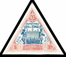 * Cote Des Somalis: N°19, 5F Rose Et Bleu, TB   Cote: 250 Euros   Qualité: * - Unused Stamps