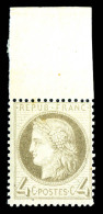 ** N°52, 4c Gris Bdf. SUP (signé/certificat)      Qualité: ** - 1871-1875 Ceres