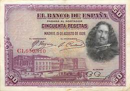 BILLET ESPAGNE 50 PESETAS 1928 - 50 Peseten