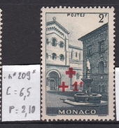 N° 209 Neuf * TB Surcharge Rouge - Unused Stamps