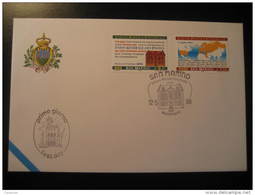 San Marino 1999 UPU 125 Aniversary Cover Italy - UPU (Union Postale Universelle)