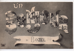 CPA.73.Bozel.1914.Fantaisie.Un Bonjour De Bozel.Multi-vues - Bozel