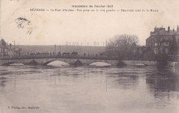Ag - Cpa MEZIERES - Le Pont D'Arches - Vue Prise Sur La Rive Gauche - Deuxième Crue De La Meuse - Charleville