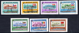 HUNGARY 1981 Danube Commission  Imperforate MNH / **.  Michel 3514-20B - Nuevos