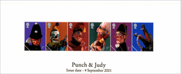 GB 2001 - Official Photo Officielle - Punch And Judy Show Puppets Poupées Marionnettes Puppen Offizielles Foto 2 Scans - Dolls