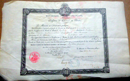 DIPLOME DE LICENCIE EN DROIT 31 TOULOUSE 1908 ACCODE AU SIEUR CHENE  CACHETS ET SIGNATURES - Diplômes & Bulletins Scolaires