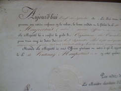 Parchemin 2609/181? Nomination Capitaine De Cavalerie Sr De Fontenay Maupertuis  Autographe Ministre Duc De Feltre - Documenten