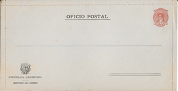 ARGENTINA - 1890 ENTIRE MINISTERIO DE LA GUERRA - Riese # CP24 - Catalogue Value USD 80 - Enteros Postales