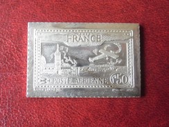 Timbre De France - Poste Aérienne Aéropostale De Paris De 1930 - 1983  (15 Grammes En Argent 925/1000 ) Poinçon Crabe - Otros & Sin Clasificación