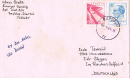 23761. Carta Aerea BESIKTAS (Istambul) Turquia 1955. Fechador De BEYOGLU - Lettres & Documents