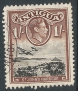 Antigua. 1938-51 KGVI. 1/- Used. SG 105 - 1858-1960 Kronenkolonie