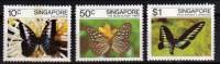 SINGAPOUR Papillons. Butterflies, Mariposas  (Yvert N° 385/87) Neuf Sans Charniere **. MNH - Butterflies