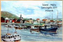 Iceland, 2011, MNH, Mint, Miniature Sheet, Iceland - Malta Joint Issue, Transport, Ships, Ship. - Neufs