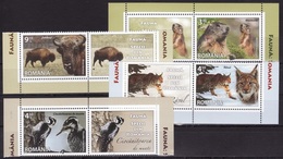 Roumanie 2013 - Faune 4v.Yv.no.6754-7 Neufs** Avec Vignettes(d) - Unused Stamps