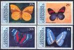 GRENADA GRENADINES Papillons (yvert 1172/75) BUTTERFLIES-MARIPOSAS-FARFALLE-SCHMETTERLINGE-* * Neuf Sans Charniere MNH - Vlinders