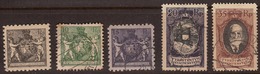 Liechtenstein 1921 Cancelled, See Desc, Sc# 55,59,61,62,65; - Gebruikt