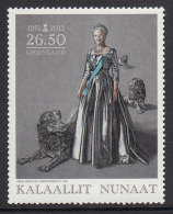 Greenland MNH 2012 Scott #607 26.50k Queen Margrethe II 40th Anniversary - Ungebraucht