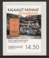 Greenland MNH 2012 Scott #617 14.50k Amitsoq Grafitmine 1915-1924 - Mining In Greenland - Ungebraucht