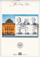 150/JAAR/ANS BELGISCHE POSTZEGEL TIMBRE BELGE LES 6ROI/KONINGEN COTE25€ - 1991-2000