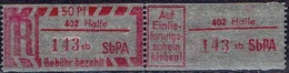 GERMANY #   402 HALLE - Etiquettes 'Recommandé' & 'Valeur Déclarée'