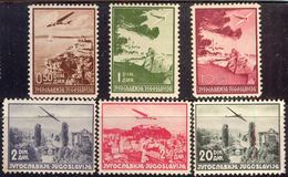 JUGOSLAVIA - YUGOSLAVIA - 1934. AIR - OHRID - RAB - LJUBLJANA - SARAJEVO - Perf. 12½ : 11½ - **MNH - 1937 - Airmail