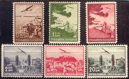 JUGOSLAVIA - YUGOSLAVIA - 1934. AIR - OHRID - RAB - LJUBLJANA - SARAJEVO - Perf. 12½ : 11½ - **MNH - 1937 - Luftpost