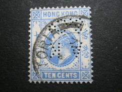 HONGKONG ,Perfore ,FIRMENLOCHUNG     ,  Perfin ,   2 Scans - Usati