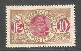 St Pierre & Miquelon 1925,10c Bis & Mag,Sc # 86,VF MLH*OG (P-5) - Unused Stamps