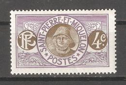 St Pierre & Miquelon 1909, Fisherman 4c, Scott # 81, VF Mint Hinged*OG (P-5) - Nuevos