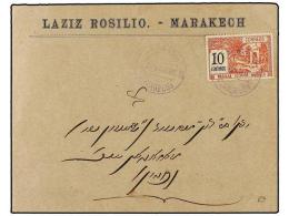 MARRUECOS: CORREO LOCAL. Ed.67. 1900. MARRAKESCH A MAZAGáN. Circulado Con Sello Local De 10 Cents.... - Autres & Non Classés