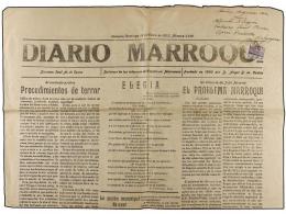 MARRUECOS. Ed.106f. 1933. LARACHE A BRUSELAS. Periódico DARIO MARROQUI Circulado Con Sello De 2... - Other & Unclassified