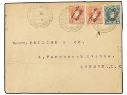 MARRUECOS. Ed.3, 4 (2). 1906. MAZAGAN A LONDRES. 5 Cts. Verde Y 10 Cts. Rojo, Mat. CORREO... - Other & Unclassified