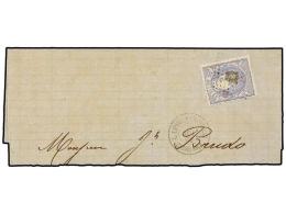 MARRUECOS. 1872. Gran Fragmento De Carta Dirigida A J. Brudo (Agente Del Correo Local) Con Sello De 50 Mils.... - Other & Unclassified