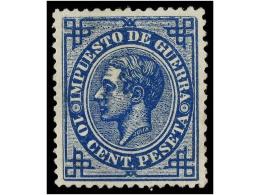 ** ESPAÑA. Ed.184. 10 Cent. Azul. Color Excepcional. - Other & Unclassified