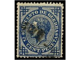 ° ESPAÑA. Ed.183ec. 5 Cts. Azul ERROR DE COLOR. MUY RARO. Cat. 155€. - Other & Unclassified