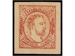 (*) ESPAÑA. Ed.159. 1/2 Real Rosa, Tipo II. LUJO. Cat. 188€. - Autres & Non Classés