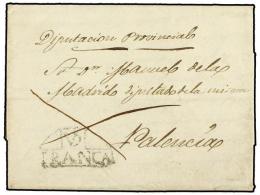 ESPAÑA: PREFILATELIA. 1842. VALLADOLID A PALENCIA. Marca VD./FRANCA En Negro (nº 26). RARA En... - Other & Unclassified