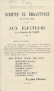 ELECTIONS TRACT  HAUTES ALPES POLIGNY 1908 - Documents Historiques