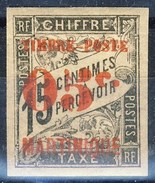 Martinique 1891 - 92 N. 24 C. 05 Su C. 15 Nero Sovrastampa Rossa MH Cat. € 20 - Neufs