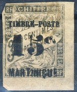 Martinique 1891 - 92 N. 22 C. 15 Su C. 30 Nero Bordo Di Foglio MH Cat. € 23 - Neufs