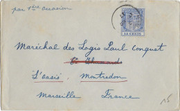 MAURITIUS - 1917 - 15 C SEUL Sur LETTRE  => MARSEILLE - Mauritius (...-1967)