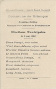 ELECTIONS TRACT  HAUTES ALPES BRIANCON 1929 - Historical Documents