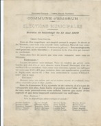 ELECTIONS TRACT  HAUTES ALPES EMBRUN 1929 - Historische Dokumente