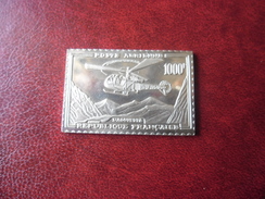 Timbre De France - P.A 1000 F Hélicoptère Alouette De 1957 - 1983  (16 Grammes En Argent 925/1000 ) Poinçon Crabe - Sonstige & Ohne Zuordnung