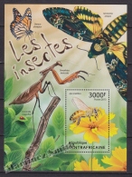 Centrafricaine Center Africa 2013 Yvert  BF 559, Fauna. Insects - Miniature Sheet - MNH - Central African Republic